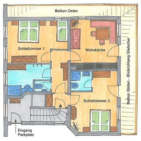 Haus Sunnseiten Daire